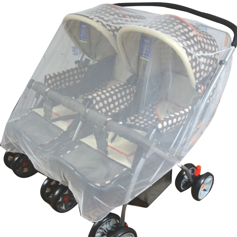 77HD Bugproof kinderwagen klamboe dubbele kinderwagen fijnmazig insectenschildnet