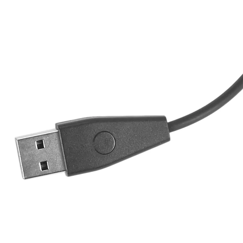 ABGI-4X لشاحن Fitbit Alta HR مع كابل شحن شاحن USB بزر إعادة الضبط لـ Fitbit Alta HR Fitness، أسود ((أسود))