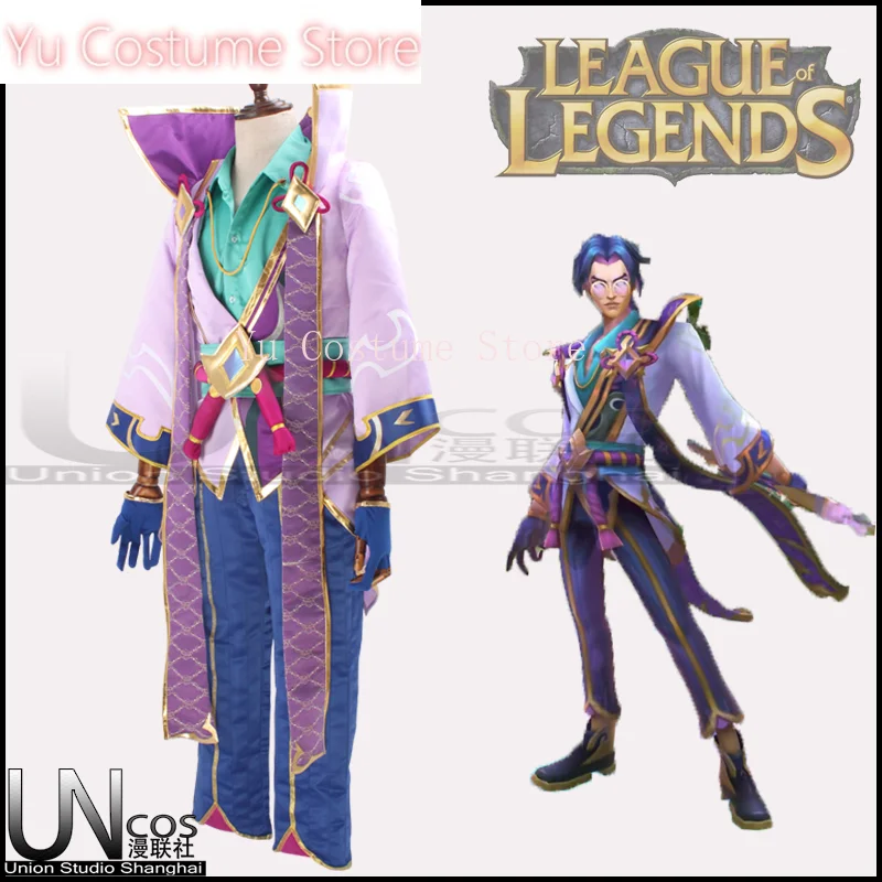 Disfraz de Yu, juego LOL Prestige Spirit Blossom Yi, disfraz de Cosplay, uniforme de Halloween, trajes de fiesta de Carnaval para hombres, ropa Cos