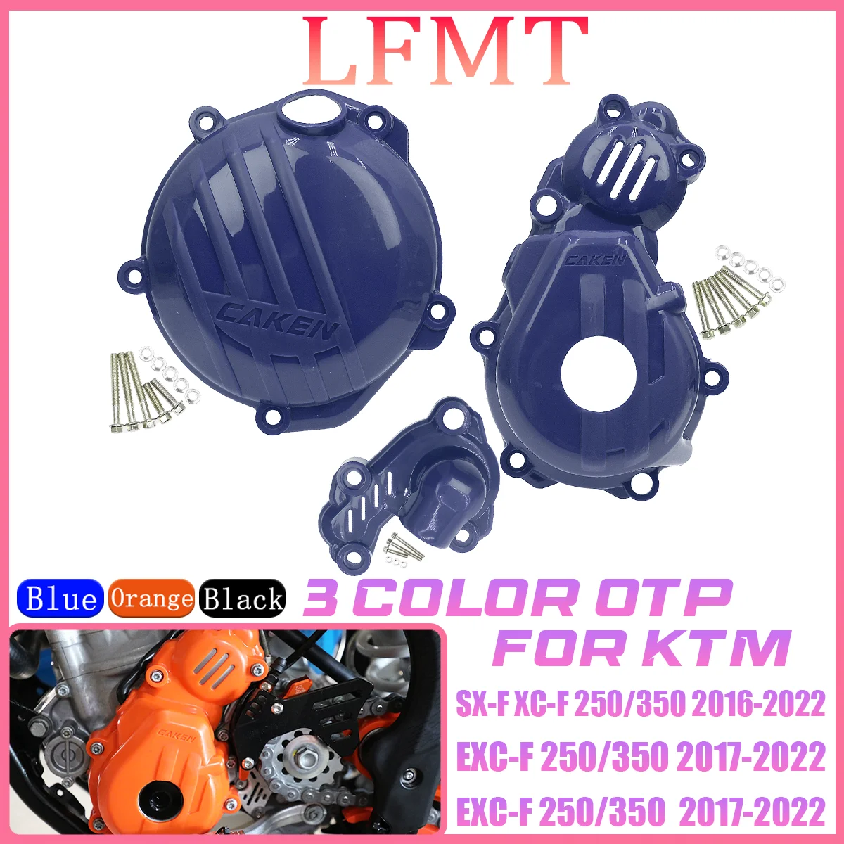 

For KTM XCF SXF EXCF Sixdays For Husqvarna FC FE FX 250 350 Motocross Ignition Protector Clutch Guard Water Pump Cover 2016-2022