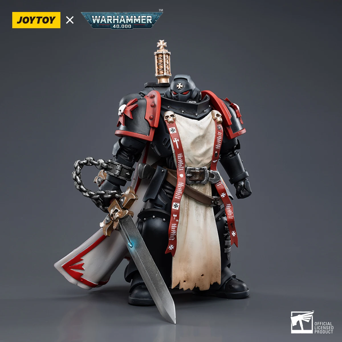 JOYTOY Warhammer 40.000 1/18 Actionfiguren Black Templars Primaris Sword Brethren Eberwulf