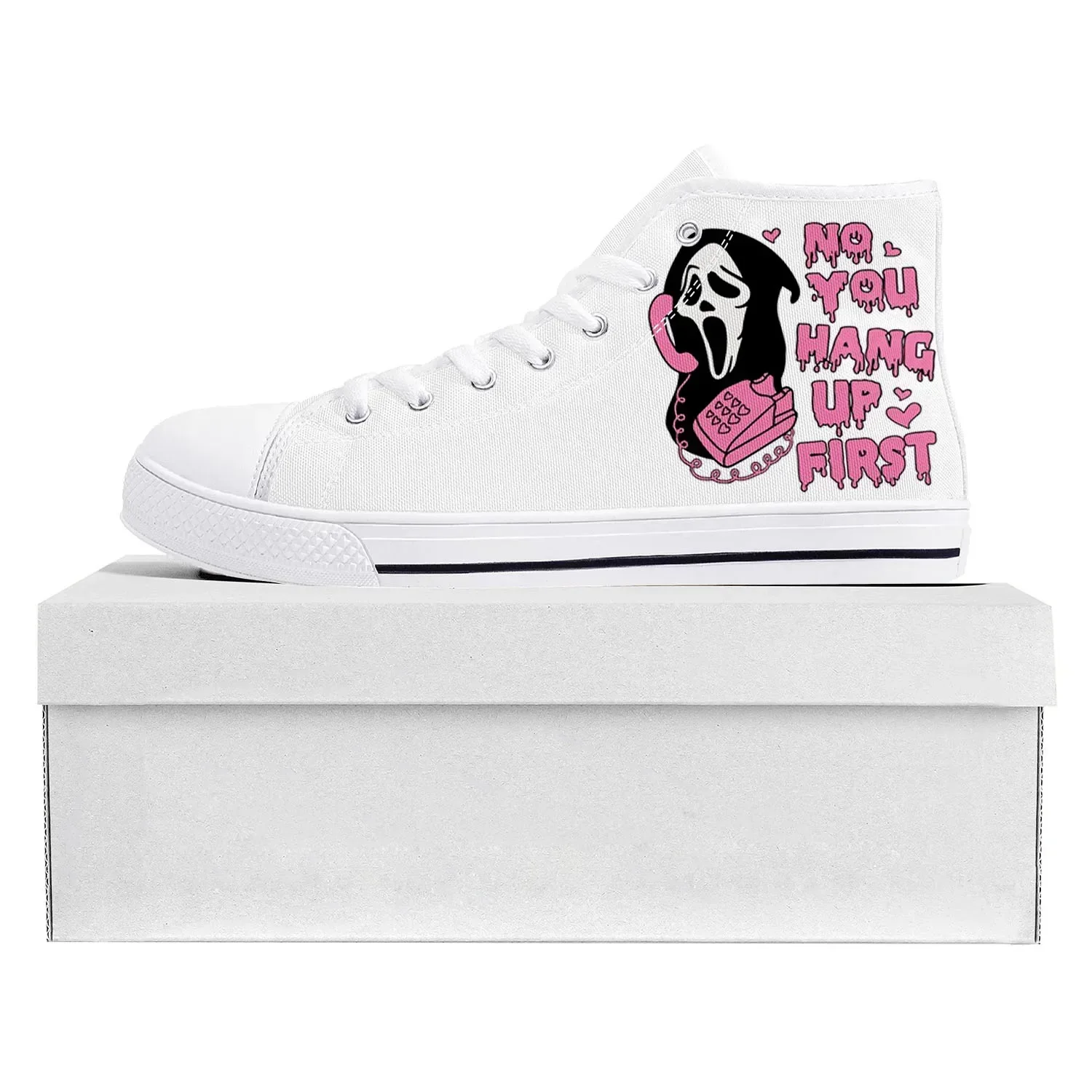 

No You Hang Up First Music High Top High Quality Sneakers Mens Womens Teenager Canvas Sneaker Casual Couple Shoes Custom Shoe