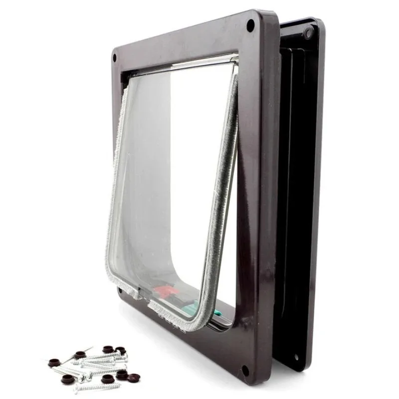 

Cat door free access door opening Pet cat puppy dog in and out door opening Installation of glass doors and windows Wooden