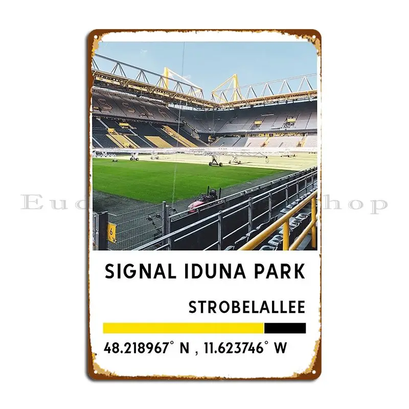 Signal Iduna Park Metal Signs Party Designing Garage Party Club Club Tin Sign Poster