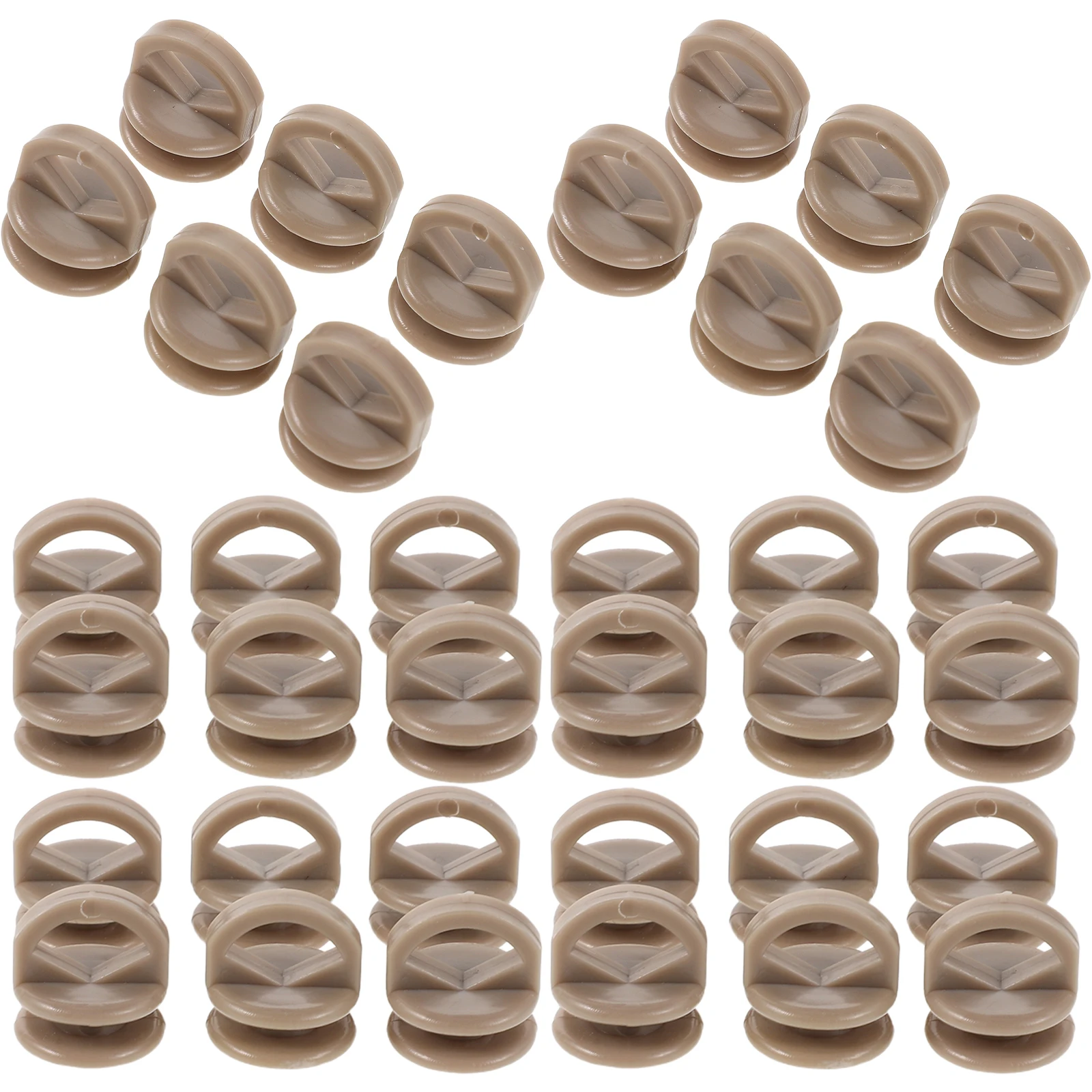 

500pcs Car Hooks Plastic Track Gliders Universal Fit For Rv Caravan Trucks Sturdy Weather-Resistant Curtain Fasteners