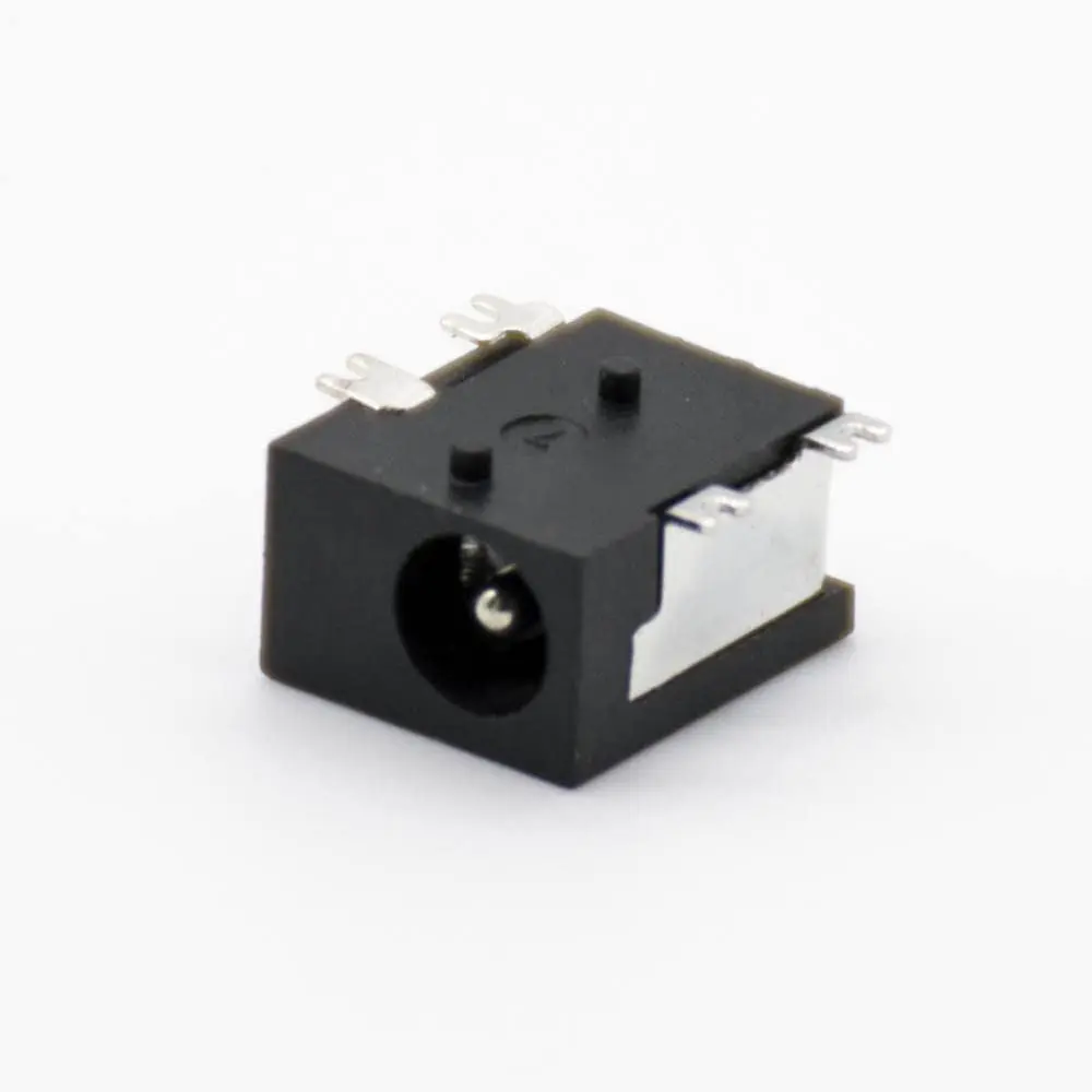 DC Power Jack Solder Lug Horizontal 5.5 * 2.5mm Connector Male SMD Unshiled