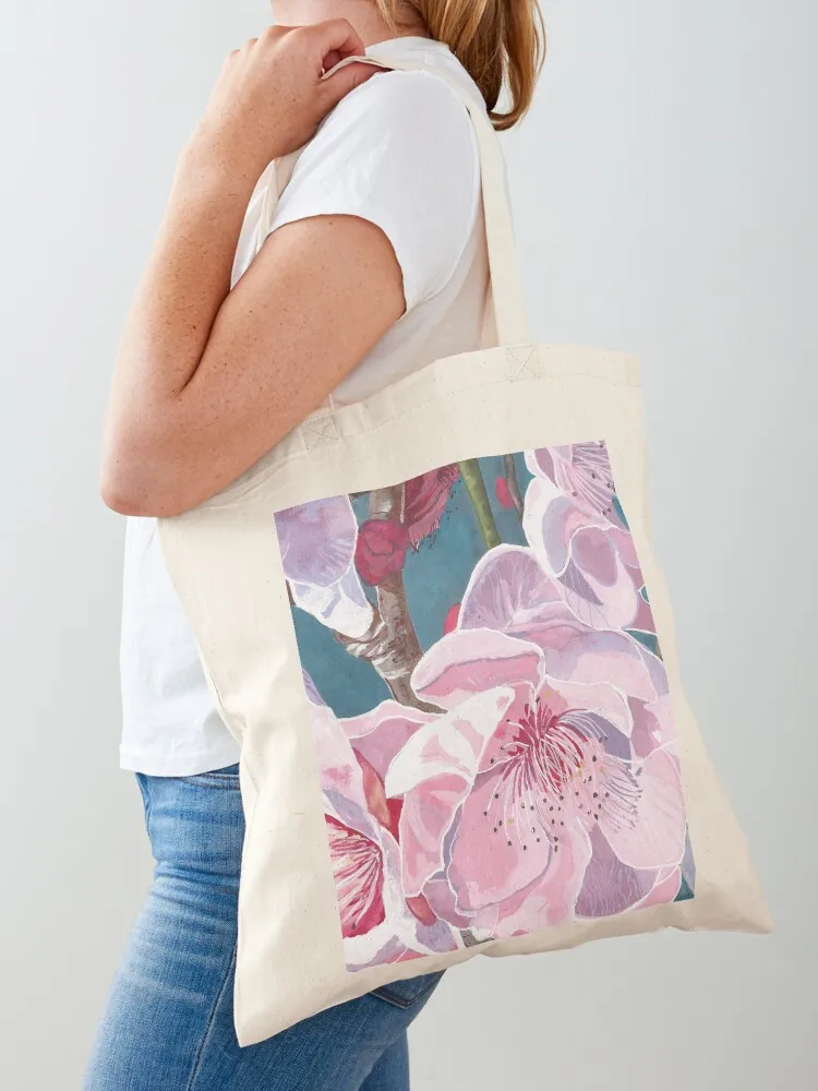

Cherry Blossoms Tote Bag large size bags Women's beach bags university shopper bag Gift bag
