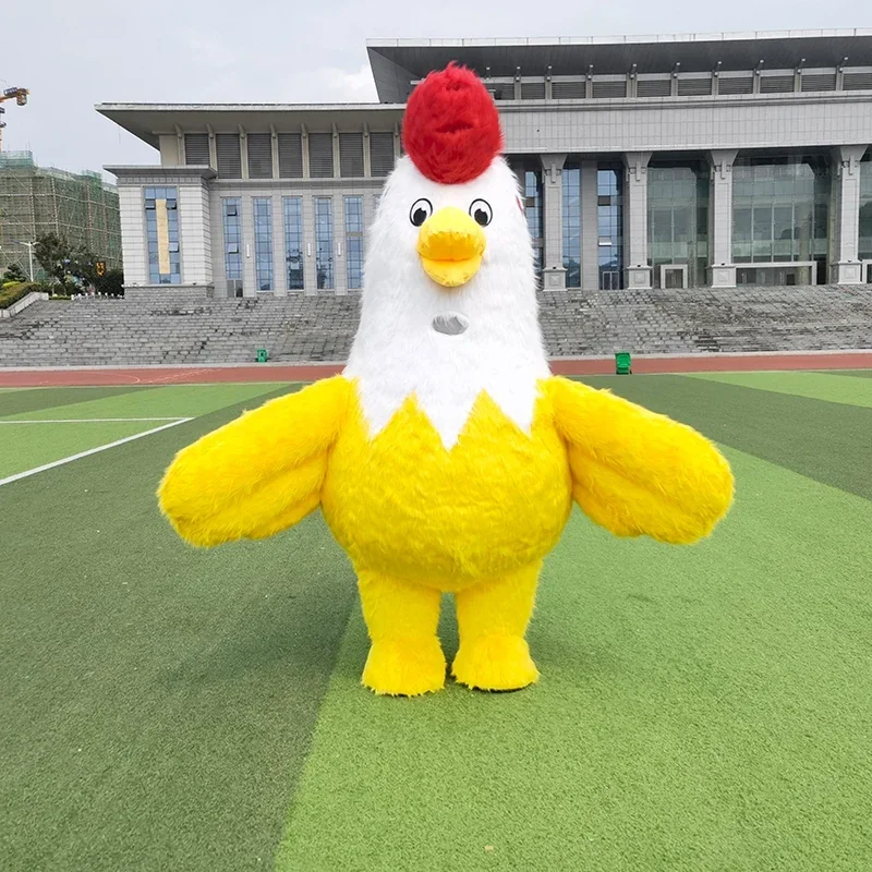 

260cm Large Inflatable chicken Plush Cartoon character Mascot Costume Fancy Dress Party Advertising Ceremony Animal carnival