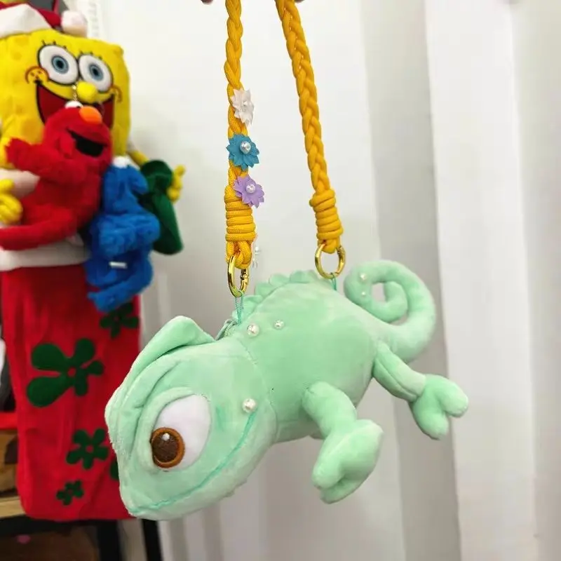 New Cute Pascal Rapunzel Chameleon Small Shoulder Bag Doll Shoulder Decor Children Holiday Christmas Halloween Kawaii  Gifts