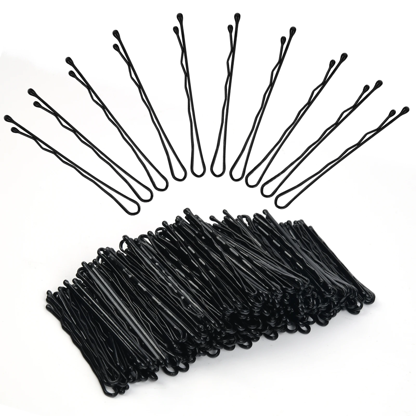 

K.S WIGS Black Hair Clips Bobby Pins Fashion BB Hairpins Metal Barrettes Invisible Waved Hairgrip Hairstyle Styling Accessories