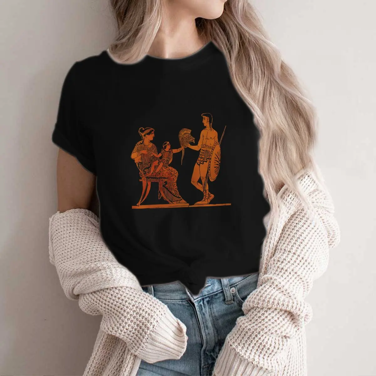 Ancient Rome Polyester TShirt for Women Hector' S Farewell Basic Leisure Tee T Shirt High Quality Trendy