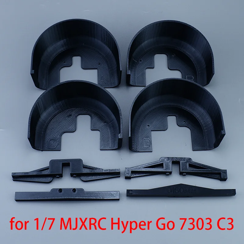 المصدات الأمامية والخلفية لمحاكاة Hyper Go لـ 1/7 Hyper Go mjxrc 7303 C3 سيارة التحكم عن بعد على الطرق الوعرة عالية السرعة RC سيارات شاحنة