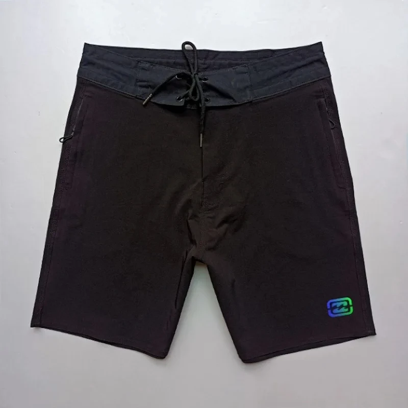 Klassische Boardshorts für Herren, 4-Wege-Stretch, wasserdichte Bermuda-Badebekleidung, schnell trocknende, atmungsaktive Strand-Surf-Shorts,