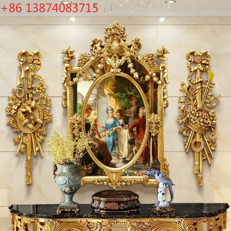 TWR Classical Figures Court Corridor Hanging Mural Decorative Painting Handmade Three-dimensional Art Oil Painting