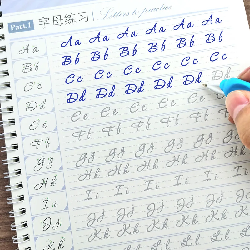 練習用コピーブック 書道練習帳 筆記体英語ペン 中国の書道 大人用 子供用