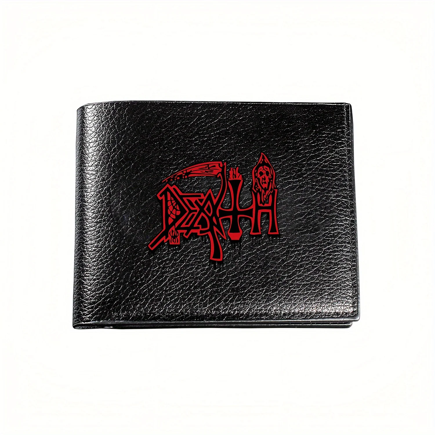 Death Metal Band Logo Graphic Wallet: Stylish,Premium nice Wallet,Creative Gift for Dad,Husband,Boyfriend. Business Mens Casual