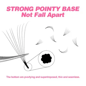 Tdance Lose Lüfter Wimpern Erweiterungen, gemischte Länge, dünne, mittelgroße Basi 8 Hauptverkäufe Russian Volumen Fans - №8