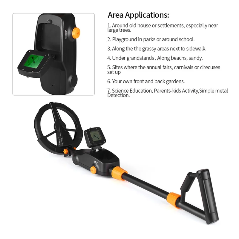 ABZW MD1008A كاشف الذهب المعدني مؤشر يده الفضة والمجوهرات الكنز تحت الأرض للكشف عن المعادن المقتفي الباحث مكتشف