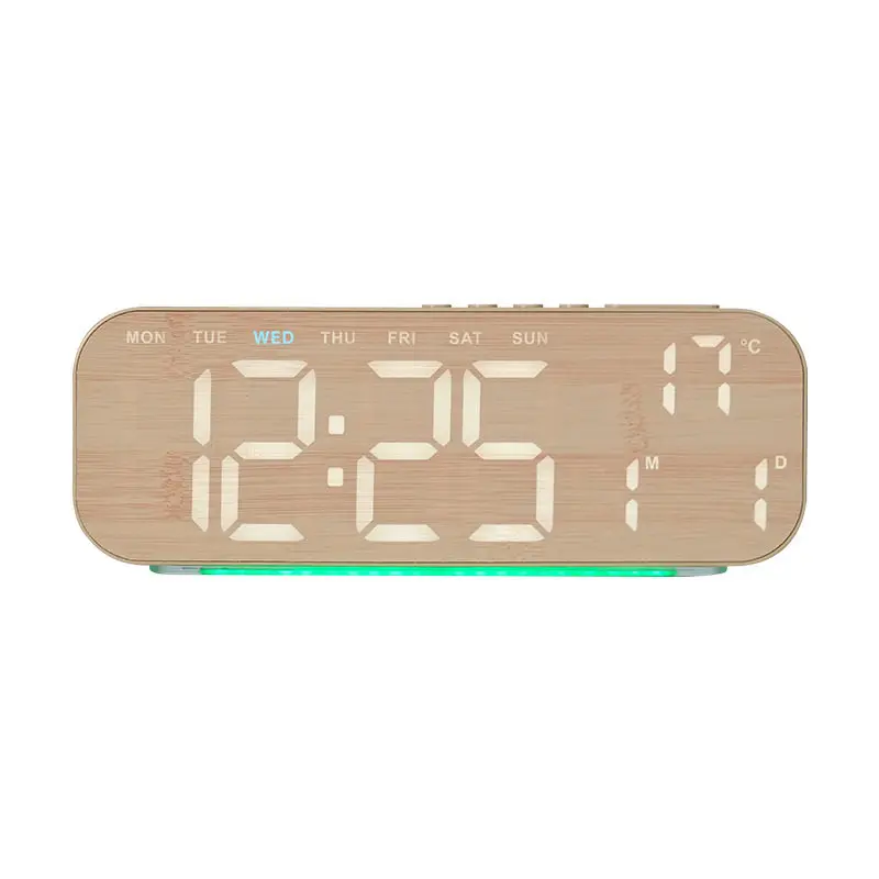 new-led-clock-large-screen-alarm-clock-simple-wood-grain-creative-table-clock-can-be-hung
