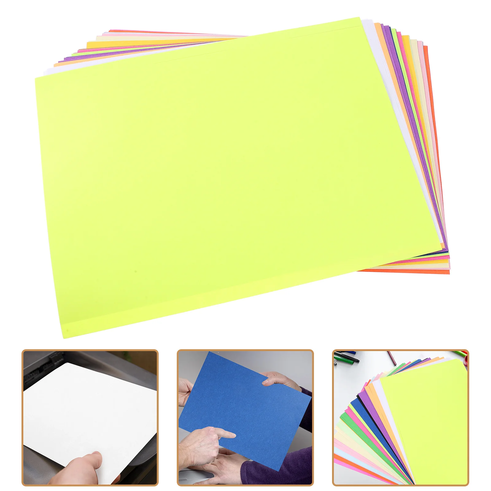 Color Printing Paper Blank Painting A4 for Crafts Printer Cardboard Thick Writing Colored