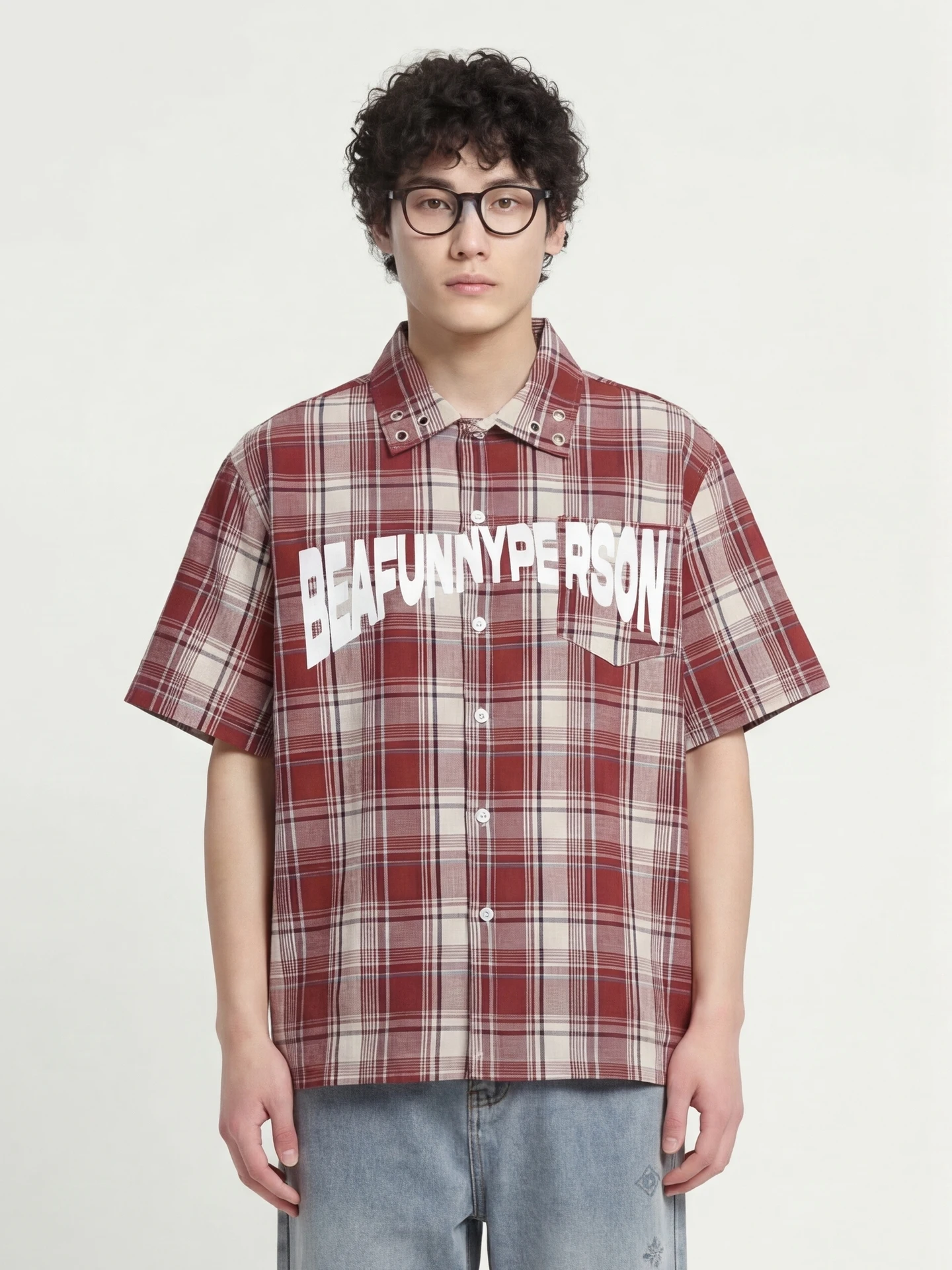 from-fun-letterprinted-loose-shortsved-shirt-summer-2026-collection-stylish-casual-top-for-men