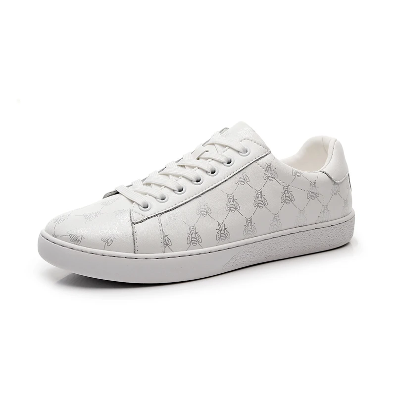 

Sneakers Casual Men Designer Genuine Leather Cowhide Flat Platform Board Shoes Fashion Easy Matching White Gym Shoes Sport Shoes
