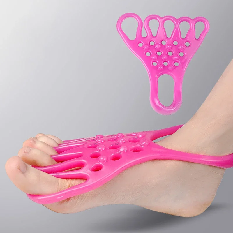 A Pair of Universal Foot & Toe Muscle Trainers - Toe Stretchers - Soft Foot Support Straps, Flat Foot Prevention, Portable