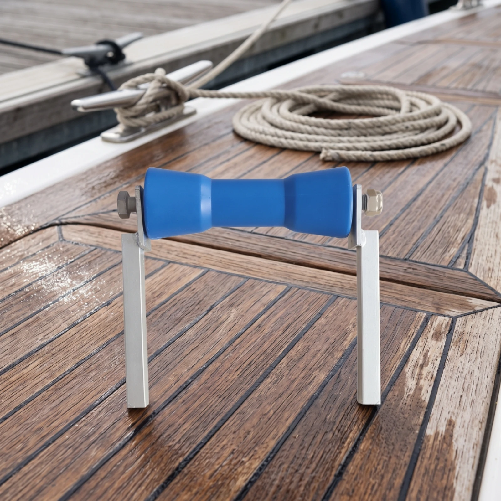 Boat Trailer Roller Assembly Non-Marring Boat Trailer Rollers with Brackets Keel Roller Assembly Mounted Hardware Steel view 4