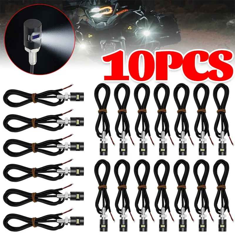 Universal 5630 smd led luz da placa de licença águia olho parafuso lâmpada à prova dwaterproof água para carro motocicleta número placa sinal lâmpada 12v