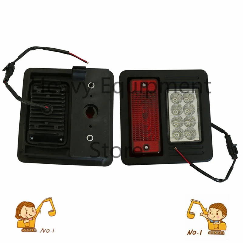 

2PCS 6670284 LED Tail Light Lamp Assembly For Bobcat Skid Steer Loader S100 S150 S160 S300 S330 S450 S510 S530 S550 S590 S630