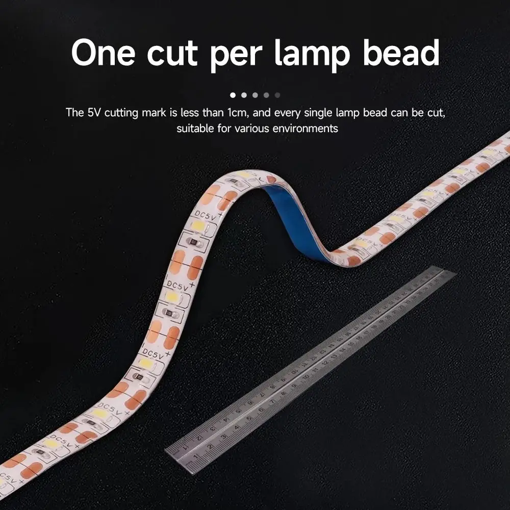 1Pcs WaterProof P1P P1S LED Lamp Durable Strip Super Bright LED Light Bar 150cm 5V 3D Printer Parts For Bambu Lab P1P P1S