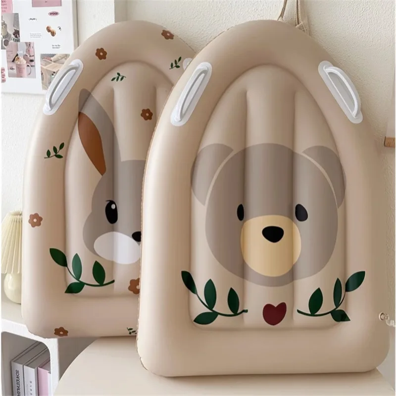 

Детский надувной плавающий коврик в форме медведя, водяной ролик с утолщенными ручками для бассейна, пляжа, плавания, игры