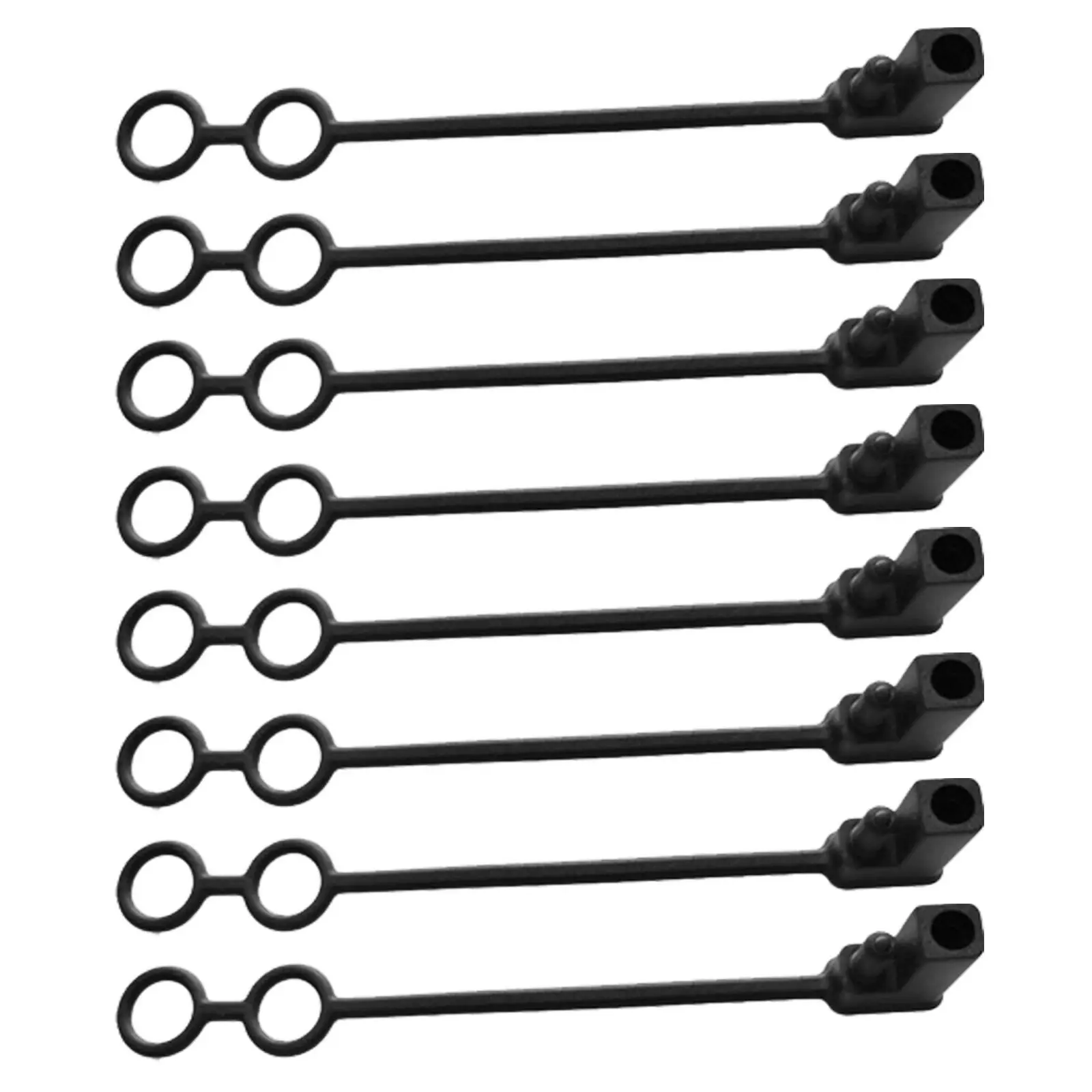 8Pcs Sae Connector Dust Cap 8Mm Weatherproof Rainproof Protective Cover for Trailer Lights Towing Scooter Charging