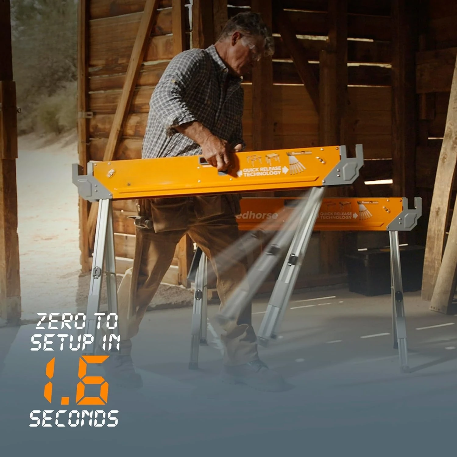 عبوتان، حامل طاولة بأرجل قابلة للطي، سطح معدني مقاس 2 × 4، حصان منشار احترافي عالي التحمل لأعمال النجارة، مبيعات المصنع مباشرة