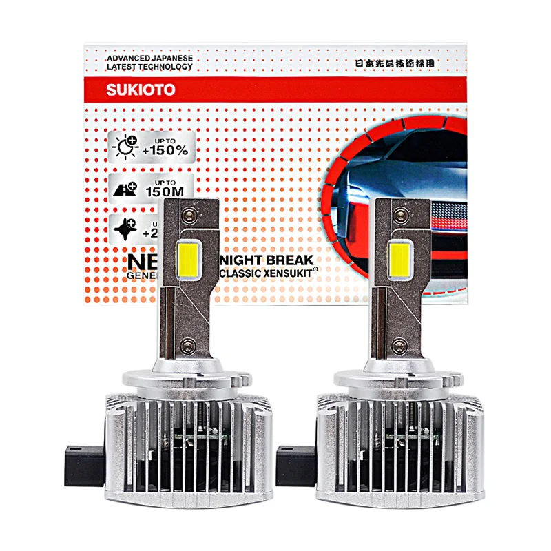 

2 шт. SUKIOTO JAPAN CLASSIC 90 Вт D1S D3S светодиодная фара D2S D4S Canbus CSP чипы замена для ксеноновой лампы автомобильного освещения Plug & Play 12 В