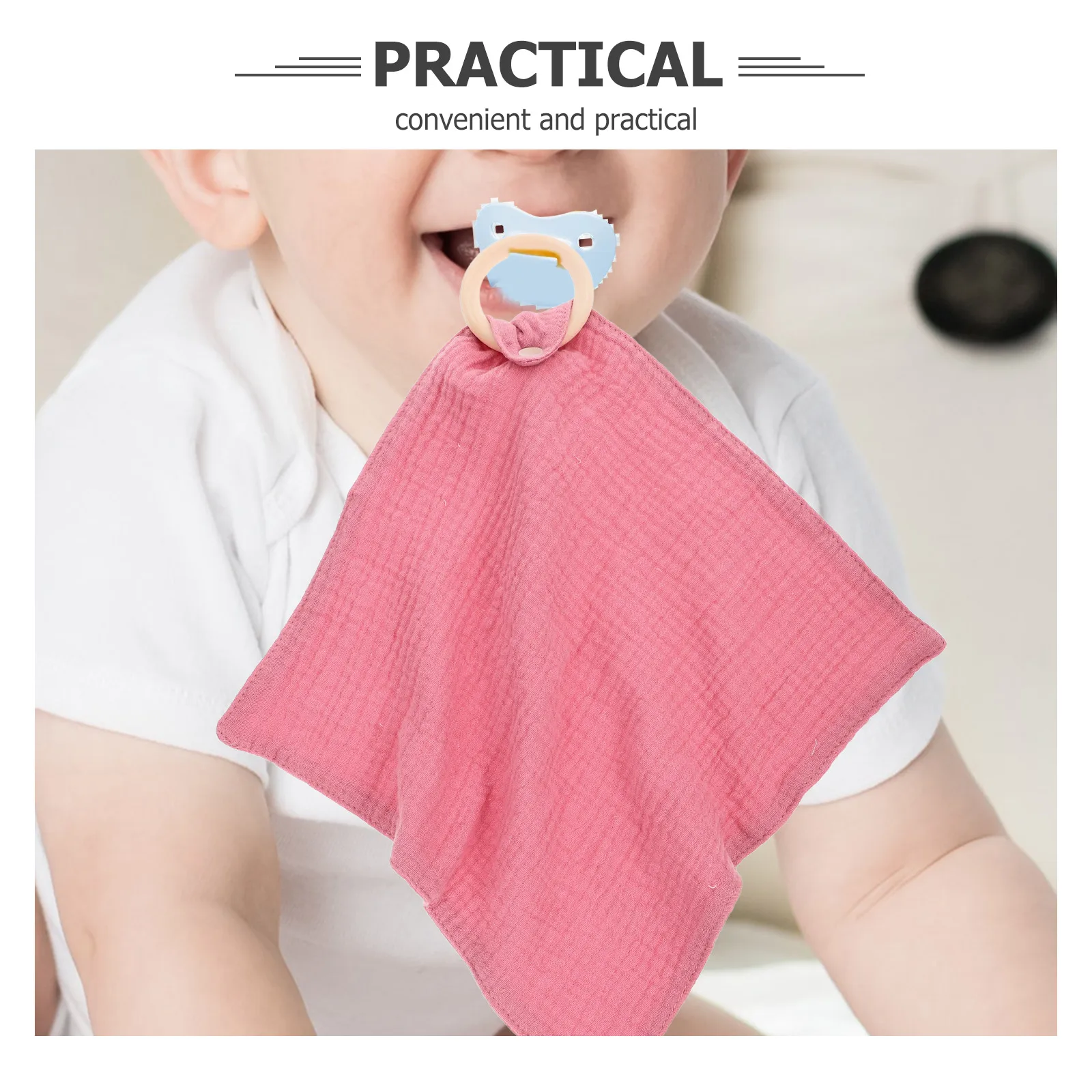 

Soft Cotton Baby Soothing Blanket Snuggle Security Towel For Newborn Toddler Multifunctional Pacifier Cloth Unisex Gift