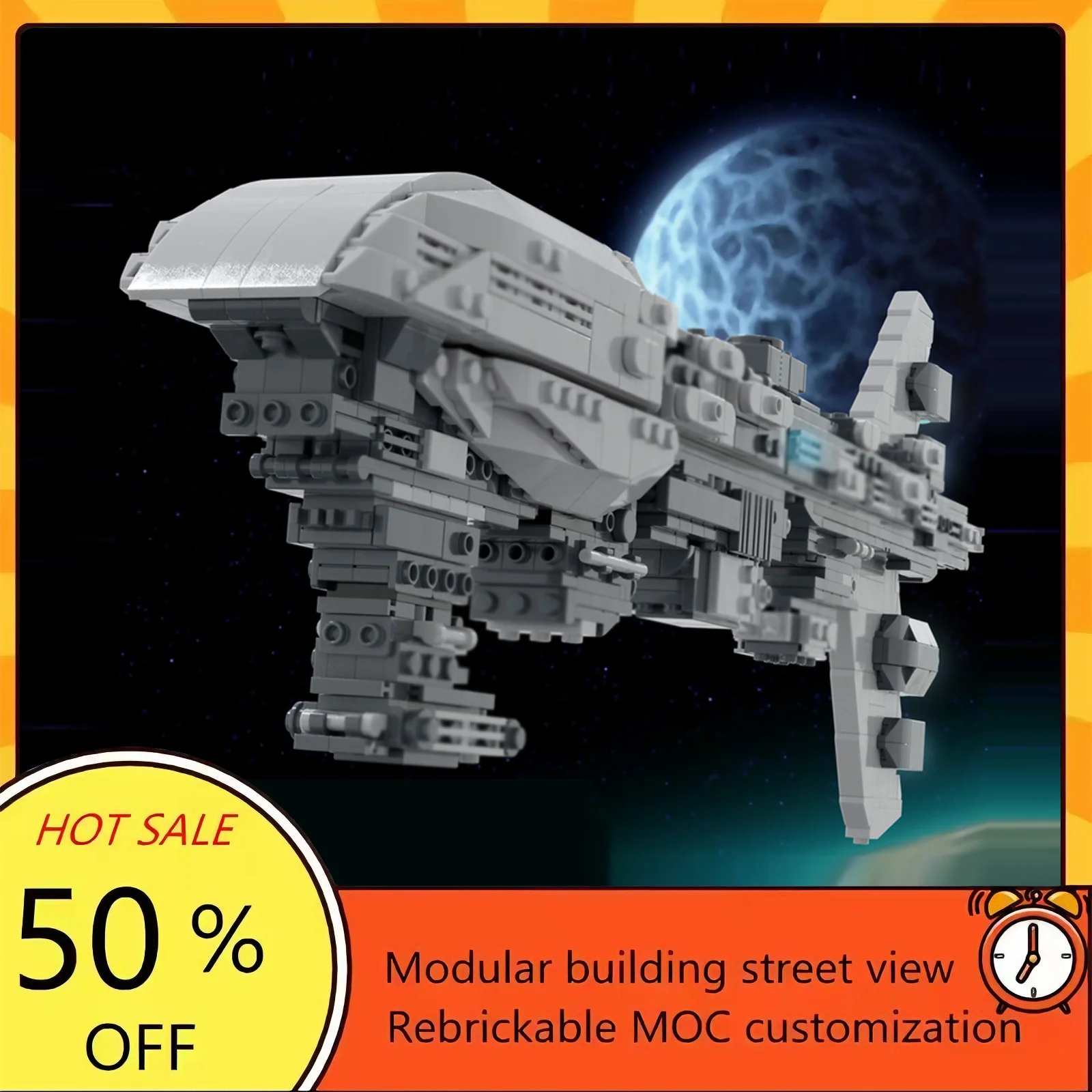 

Набор для сборки космического корабля из 1090 деталей, популярная модель по мотивам фильмов о космической войне, модульный конструктор, технологичный подарок, игрушка для детей на праздник