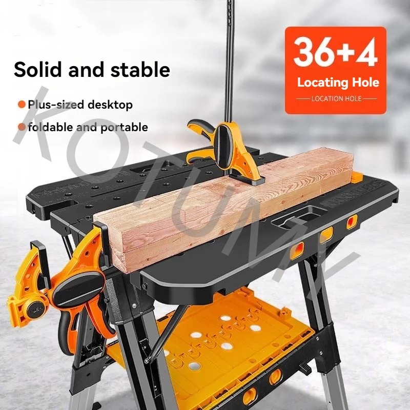 Mobile and Portable Lifting Table Folding Operation Table DIY Multifunctional Portable Tool Push Table Woodworking Workbench