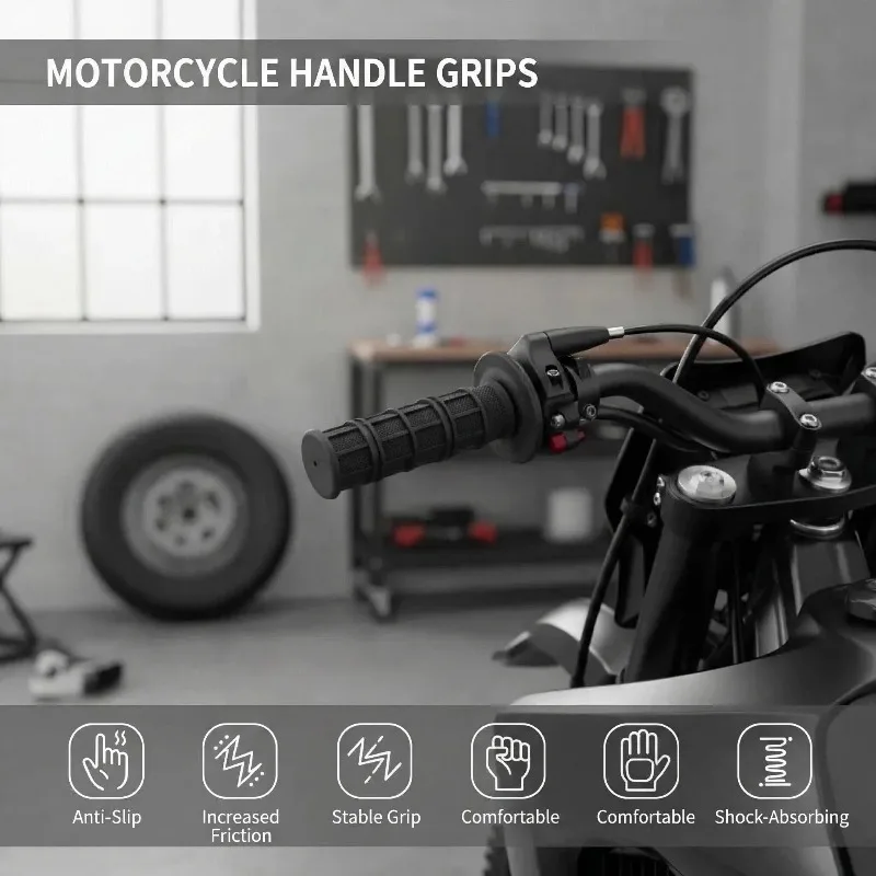 

22mm MX Gel Rubber HandleBar Grip For CR CRF XR YZ WR TTR KX KLX RMZ RMX RM TC TE FC FE ATV Enduro Motocross Dirt Pit Bike