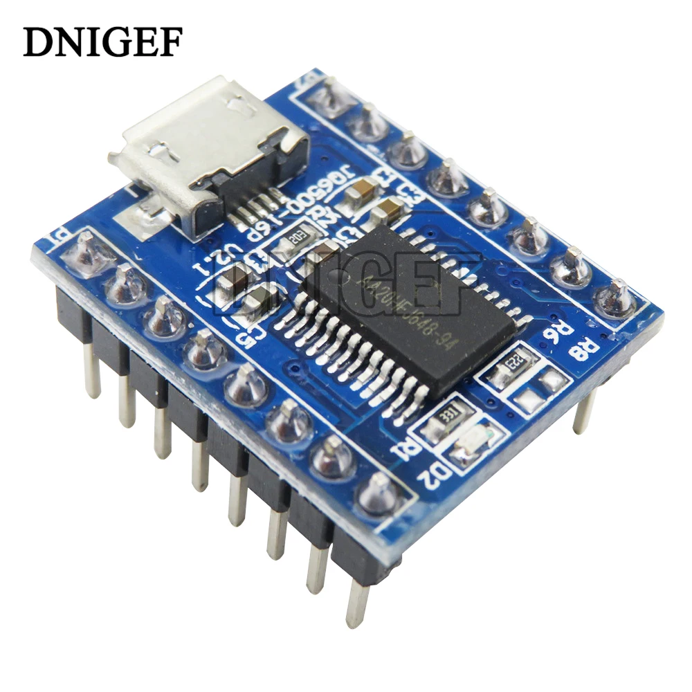 DNIGEF 1 PCS NEW JQ6500 Voice Sound Module USB Replace One to Five Way MP3 Voice Standard JQ6500 Voice Module 16M