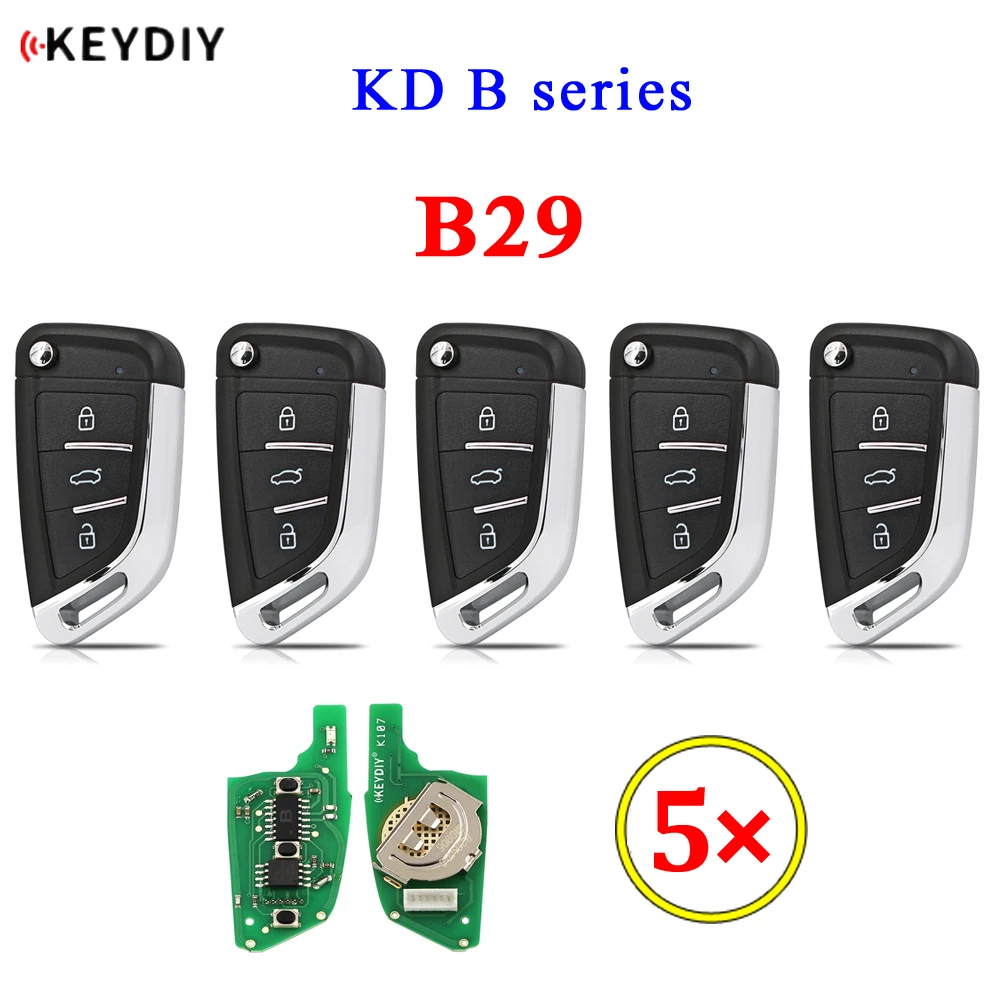 5pcs/lot KEYDIY B series B29 3 Button Universal KD Remote Control for KD900 KD900+ URG200 KD-X2 Mini KD KD-MAX for BMW style