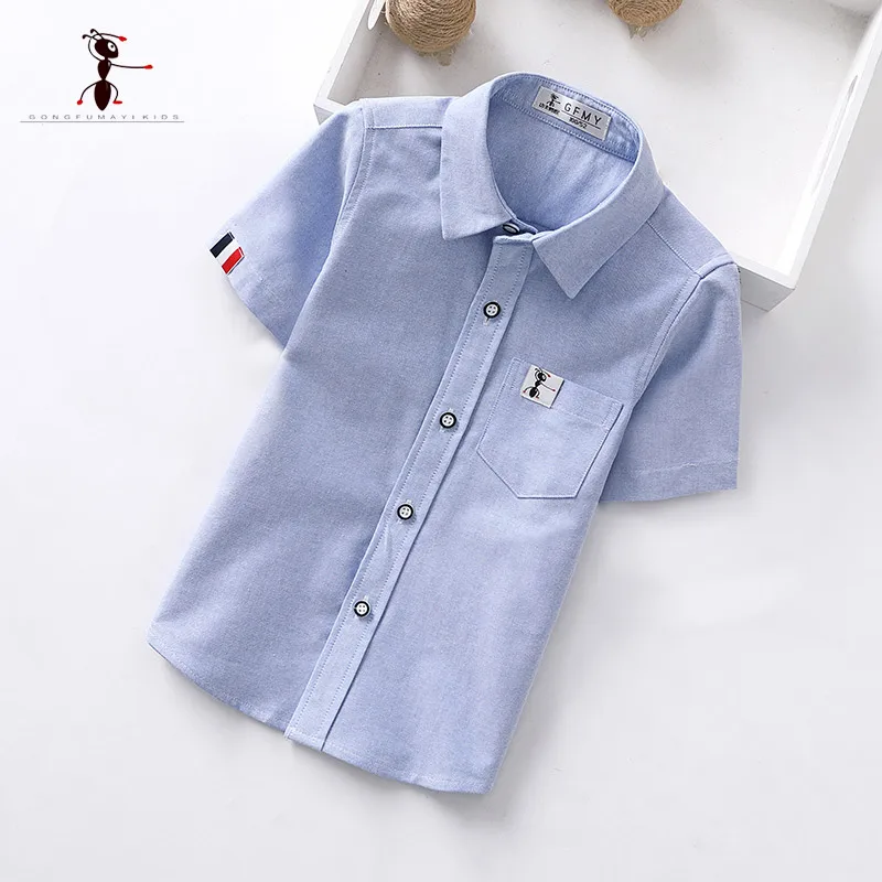 

2022 Summer New Short Sleeve Shirts Kids 100% Cotton Breathable Childrens Tops Unisex Boys Girls Shirts