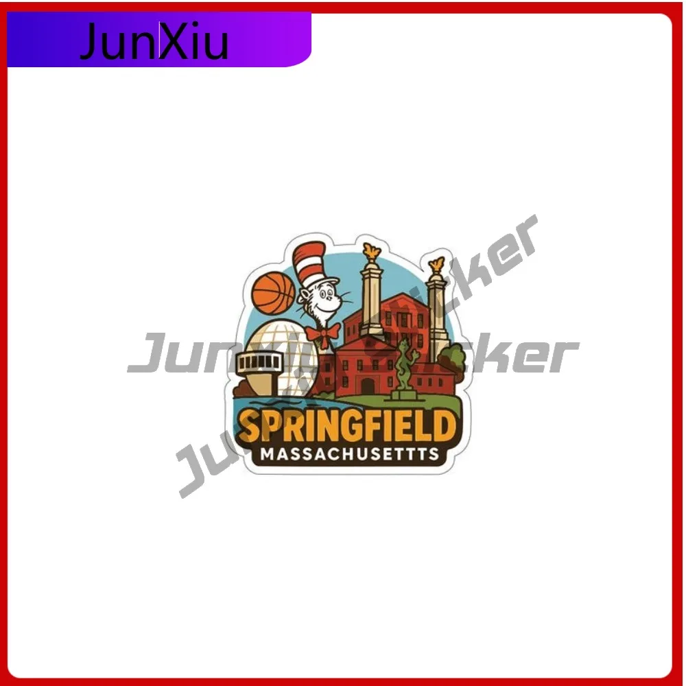 

Springfield Massachusetts City High-quality Decorative Sticker Vinyl Decal Personality Custom Decals Trolley Case Motorcycle
