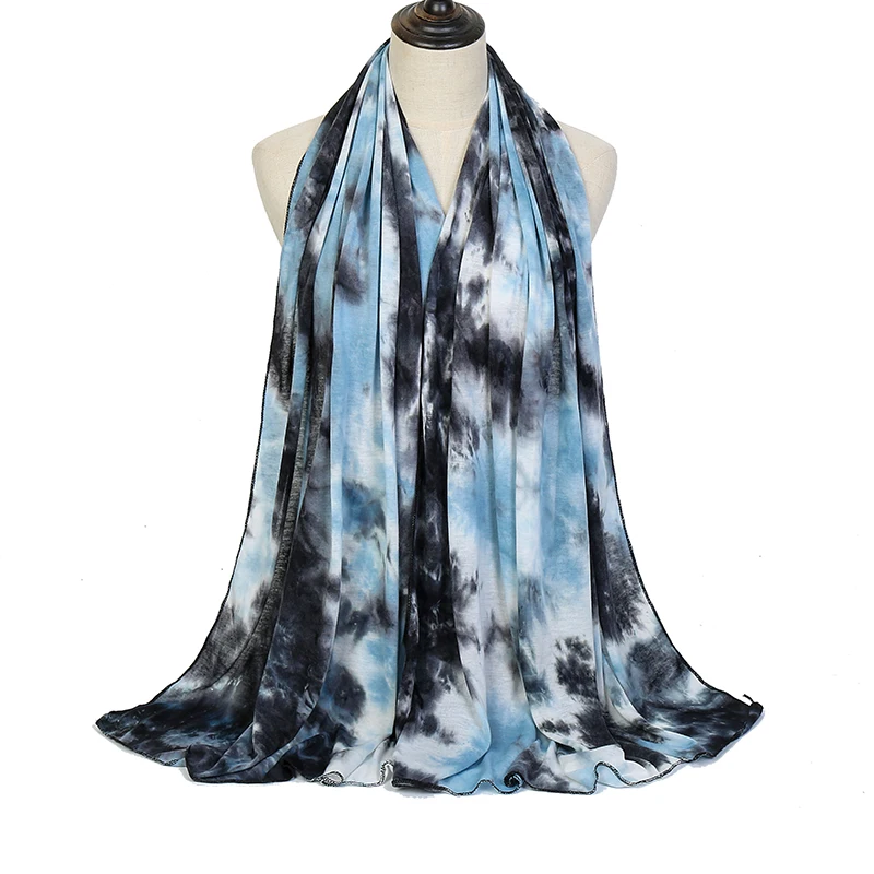 Jersey Scarf Gradient Fashion Women's Long Wraps and Shawls Lady Spring Autumn Scarves Bandana Hijab Stoles Muslim Woman Hijabs