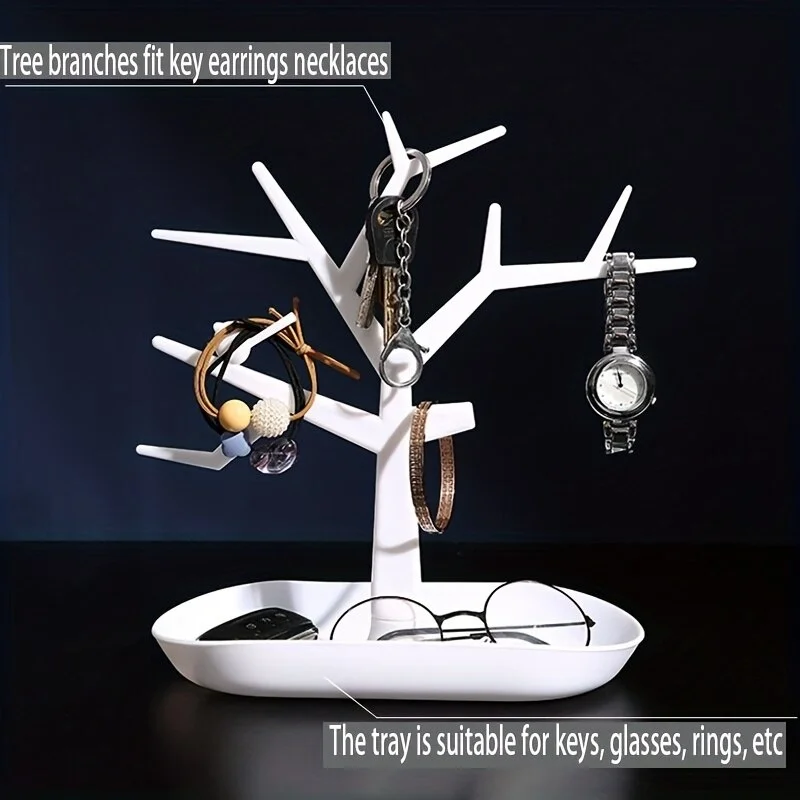 

1pc Tree Hanger Distinctive Ornaments Jewelry Multi-Function Creative Earrings Necklace Display Household Items Storage Rack