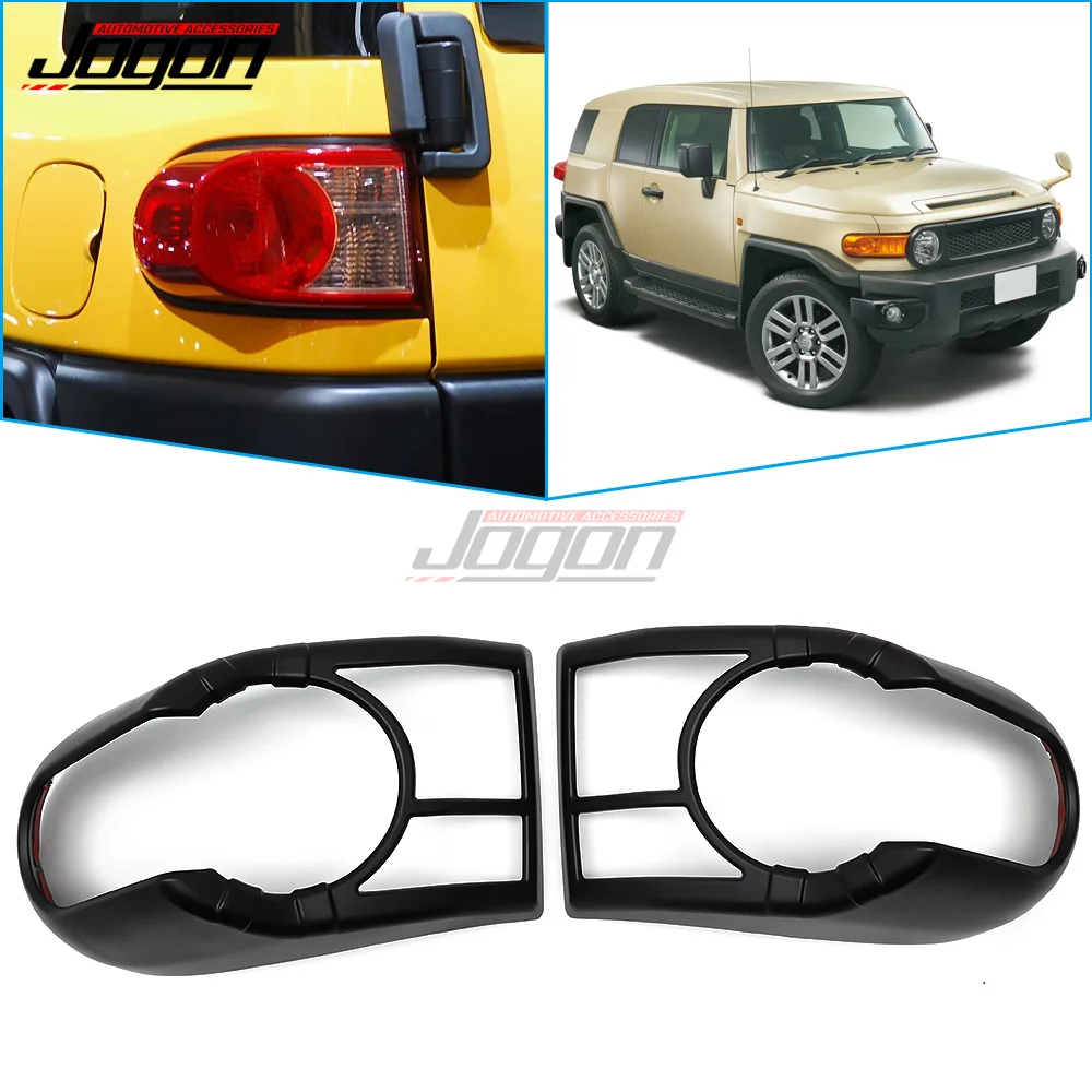 

Exterior Protection For Toyota FJ Cruiser XJ10 Taillight Cover Rear Tail Lamp Hoods Frame Trim Sticker Matte Black 2007-2022