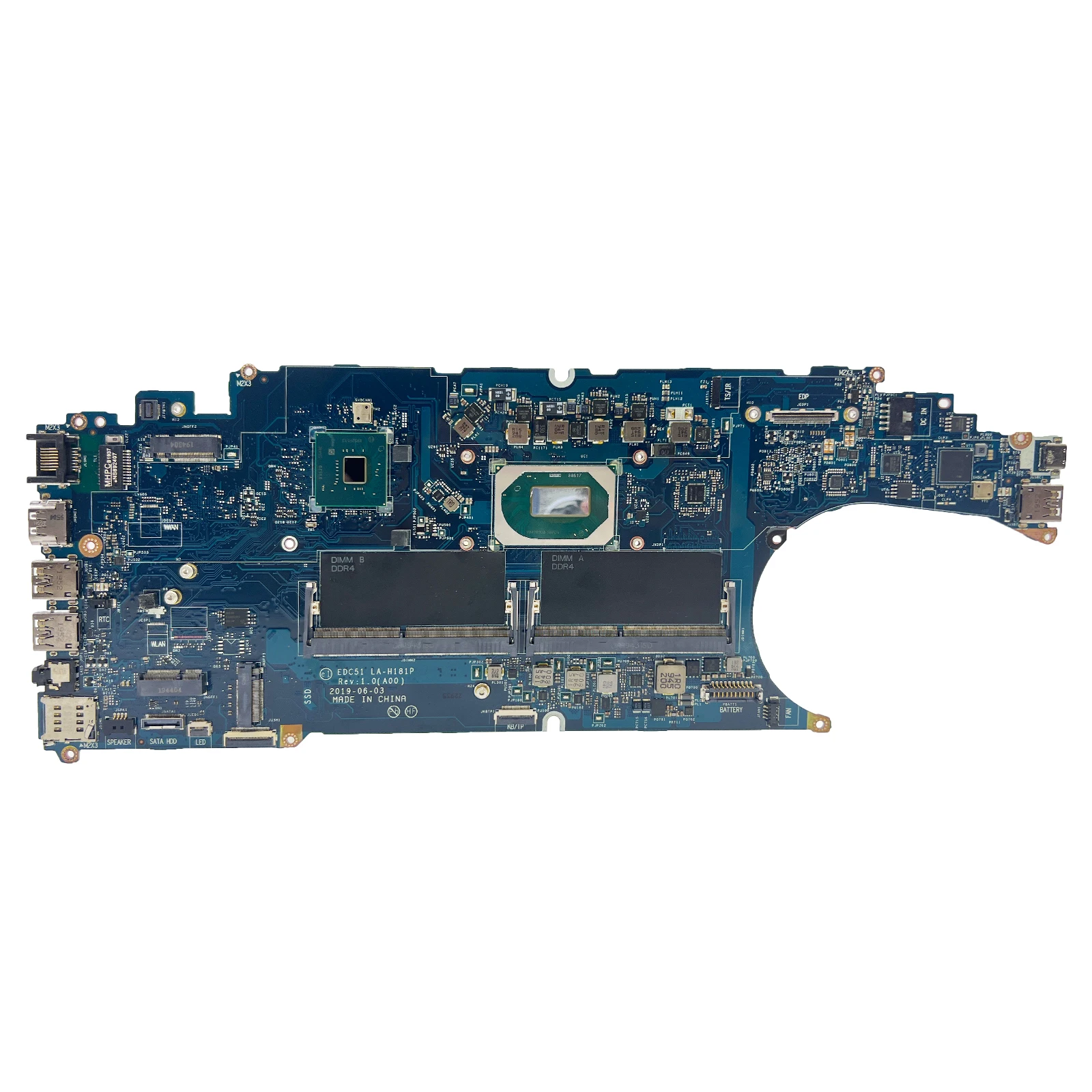 Para Dell Latitude 5401 placa base I5-9400H i7-9850H MX150 LA-H172P 06YY9J 04TXRT 02T31D placa base de precisión 3541 5501 LA-H181P