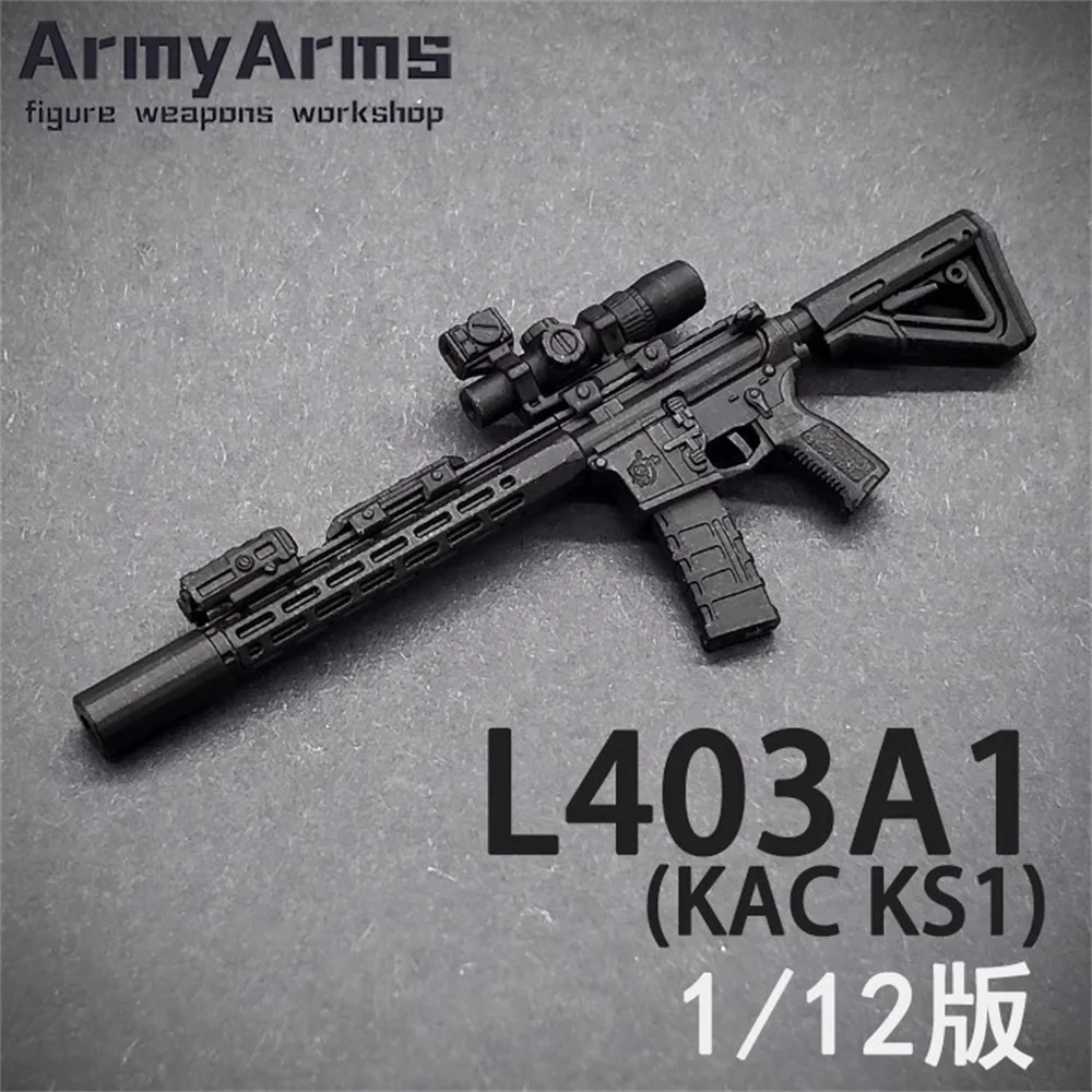 

Little ArmyArms L403A1 1/12 Soldier Scene Props 6.5CM Rifle KAC KS1 Plastic Model Toy Fit 6'' Action Figure Body In Stock