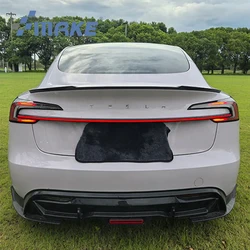 Car Modified LED Rear Trunk Lid For Tesla Model 3 2023 2024 Taillights Bumper Light Fog Lamp DRL