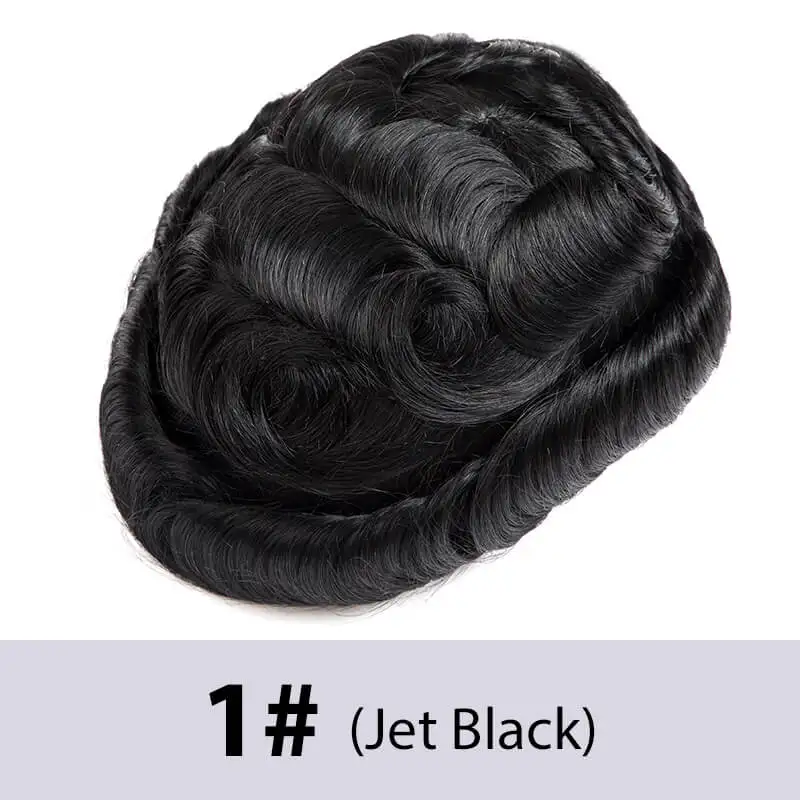 Mono Clip haar toupet Prothese 6Inch Fijne Mono Man Pruik Capillaire % 100 Menselijk Haar heren Pruik Vervanging Systemen voor Mannen